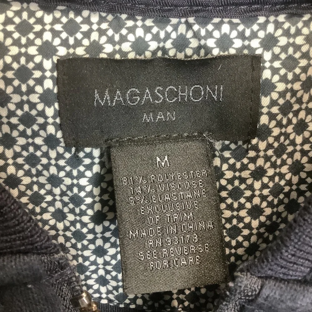 Magaschoni Men's Bomber Jacket Navy Size‎ Medium